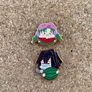 Demon Slayer - Chibi Set (2) - Hard Enamel Pin